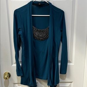 AGB Teal Knit Top